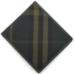 Burberry CC Bifold Wallet Jacquard Shadow Black Green